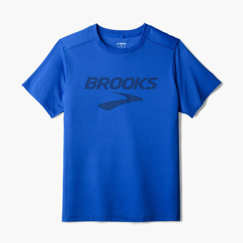 Distance Short Sleeve 3.0 Neo Blue/Brooks Logo